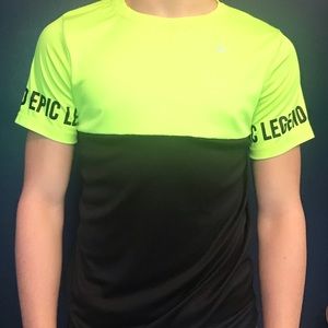 Green and black Athletic Works dry fit tee-shirt